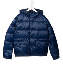 Пуховик с капюшоном Emporio armani kids