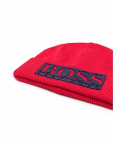 Шапка бини с нашивкой логотипом Boss kidswear