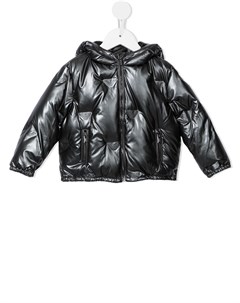 Пуховик с тисненым логотипом Emporio armani kids