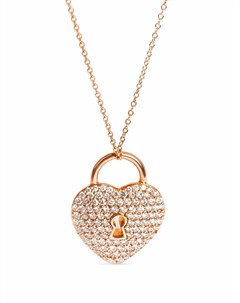 Колье Heart Lock из розового золота с бриллиантами Tiffany & co. pre-owned