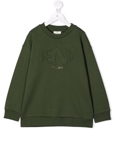 Толстовка с тисненым логотипом Fendi kids