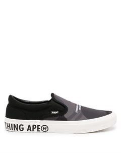 Слипоны с логотипом Aape by a bathing ape