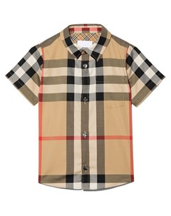 Рубашка в клетку Vintage Check с короткими рукавами Burberry kids