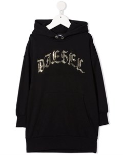 Платье с капюшоном и логотипом Diesel kids