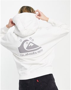 Худи в стиле oversized белого цвета Quiksilver