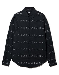 Рубашка с логотипом Balmain kids