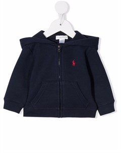 Худи на молнии с вышитым логотипом Ralph lauren kids