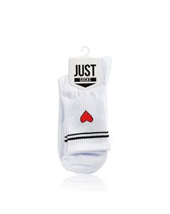 Мужские носки Just Socks сердце Белый р 27 29 Красная ветка