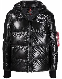 Пуховик с нашивкой Alpha industries