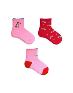 Носки детские 3 пары розовый красный Mothercare