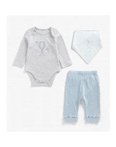 Боди Воздушный шарик брюки и слюнявчик в комплекте Mothercare