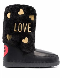 Сапоги с аппликацией Love moschino