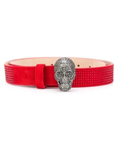 Ремень с декором Skull и стразами Philipp plein