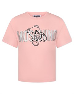 Футболка с логотипом Moschino kids