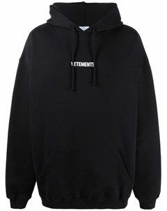 Худи из джерси с логотипом Vetements