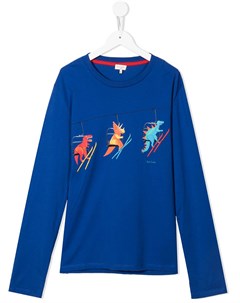 Футболка с длинными рукавами и принтом Paul smith junior