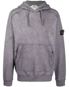 Худи с нашивкой логотипом Stone island