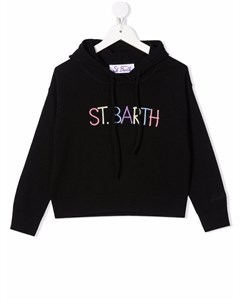 Трикотажное худи с вышитым логотипом Mc2 saint barth kids