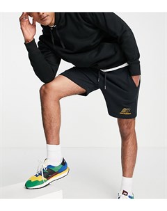 Черные трикотажные шорты с логотипом эксклюзивно для ASOS New balance