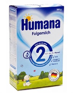 Смесь молочная адаптированная 2 300гр Humana