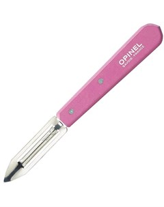 Нож для чистки овощей 115 деревянная рукоять нержавеющая сталь розовый Opinel