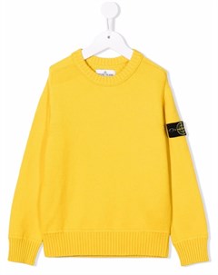 Джемпер с нашивкой логотипом Stone island junior