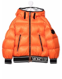 Пуховик с логотипом Moncler enfant