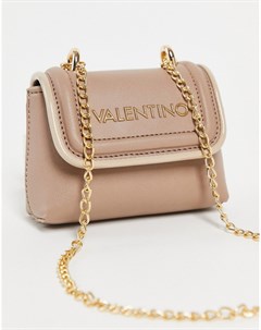 Сумка мини через плечо бежевого цвета Moss Valentino bags