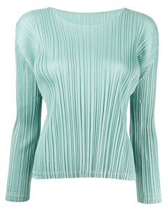 Плиссированный топ Mellow с длинными рукавами Pleats please issey miyake