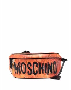 Поясная сумка с логотипом Moschino