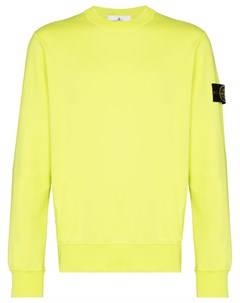 Толстовка с круглым вырезом и нашивкой логотипом Stone island