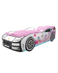 Кровать машина карлсон турбо без доп опций белый 75x48x178 см Magic cars