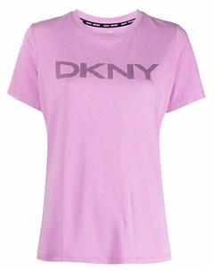 Футболка с логотипом в полоску Dkny