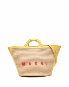 Сумка тоут с вышитым логотипом Marni