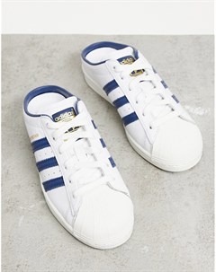 Белые мюли Superstar Adidas originals