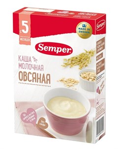 Каша Овсяная молочная 200гр Semper