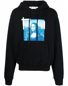 Худи с принтом Monalisa Over Off-white