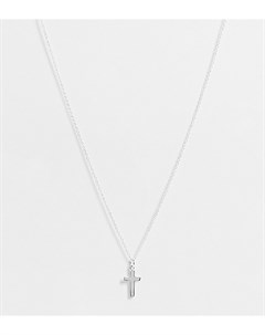 Серебряное ожерелье с крестом Asos design