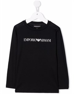 Топ с длинными рукавами и логотипом Emporio armani kids