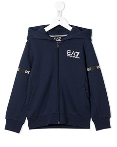 Худи на молнии с логотипом Emporio armani kids