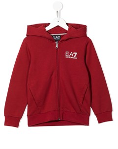 Худи на молнии с логотипом Emporio armani kids