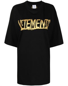 Футболка оверсайз с логотипом Vetements