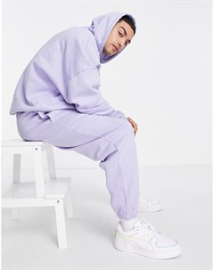 Фиолетовые oversized джоггеры от комплекта Asos design