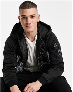 Черный блестящий пуховик Essentials Jack & jones