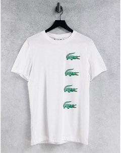 Футболка с принтами логотипа Sport Lacoste