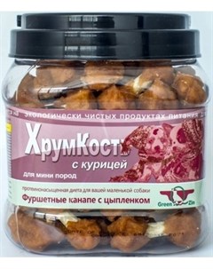 Лакомство Хрумкость для собак мини пород 750 г Курица Green qzin