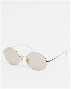 Солнцезащитные очки в овальной оправе золотистого цвета 0RB1970 Ray-ban®