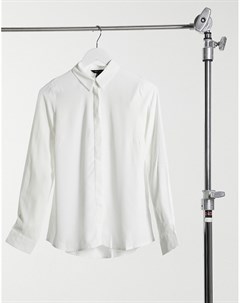 Белая классическая рубашка на пуговицах New look