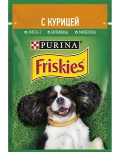 Паучи Adult в подливе Курица для собак 85 г Курица Friskies