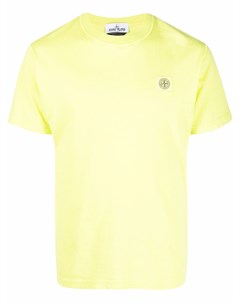 Футболка с нашивкой логотипом Stone island